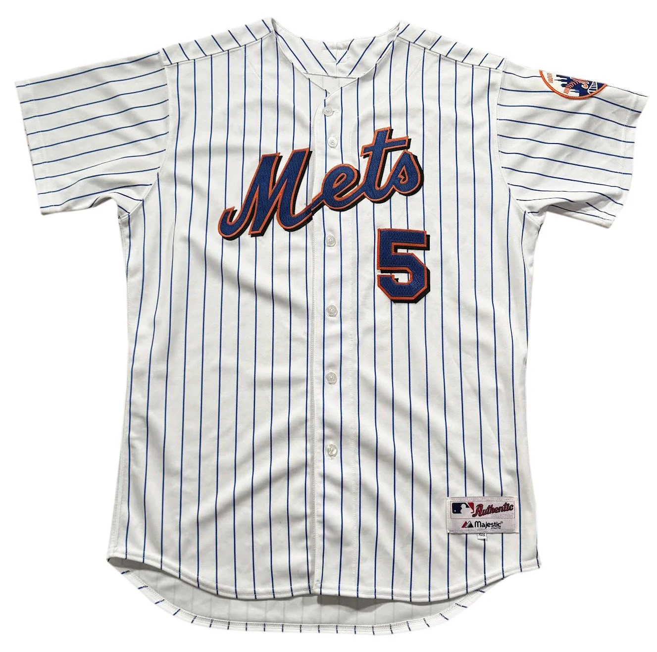 Majestic Authentic New York Mets David Wright Home Pinstripe